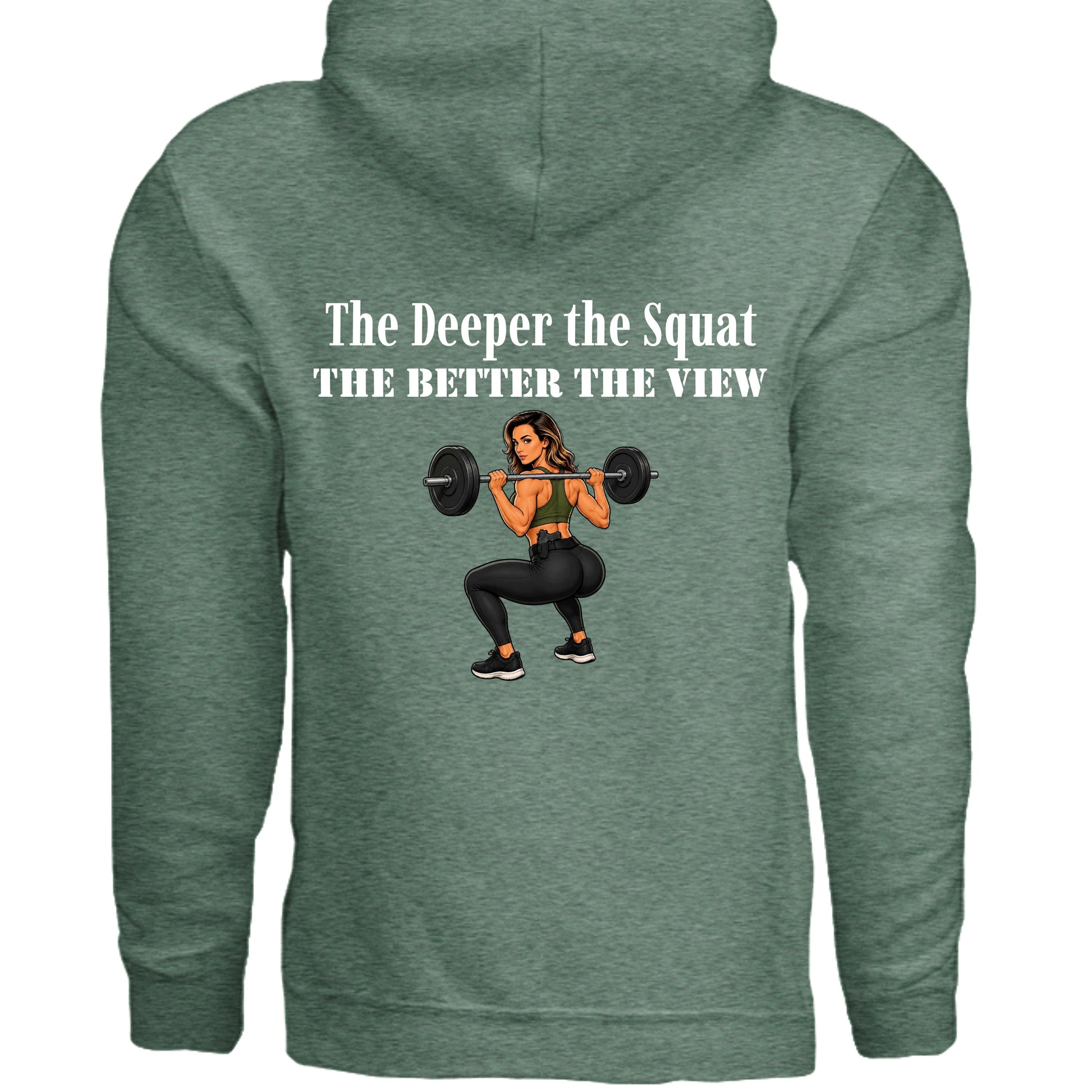 Heather Sport Dark Green - G185 - BACK